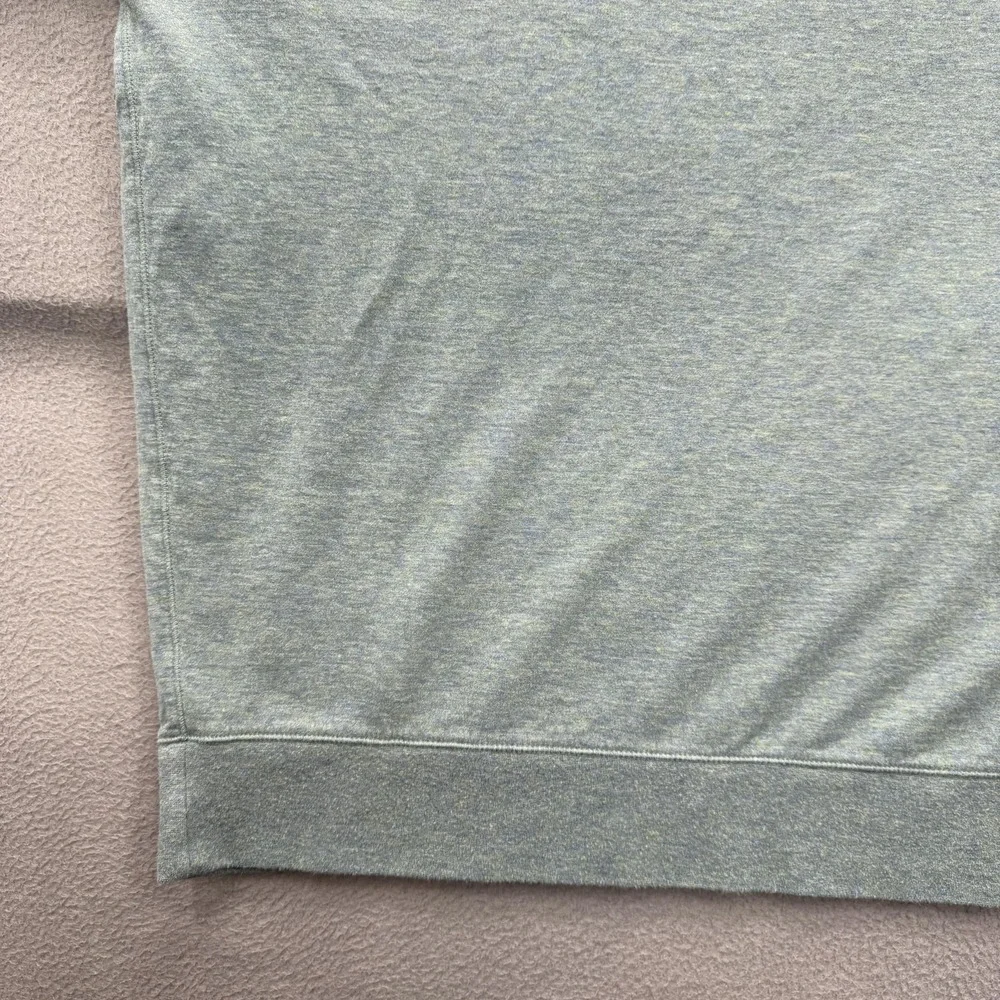 Polo Ralph Lauren Sweatshirt Mens Large Green 1/4 Zip Mock Neck Cotton‎ Pullover